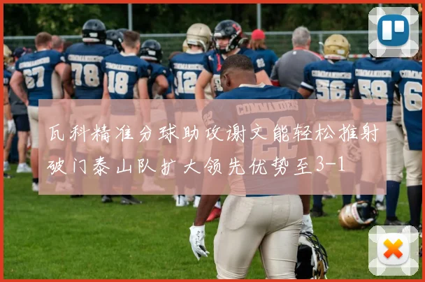 瓦科精准分球助攻谢文能轻松推射破门泰山队扩大领先优势至3-1